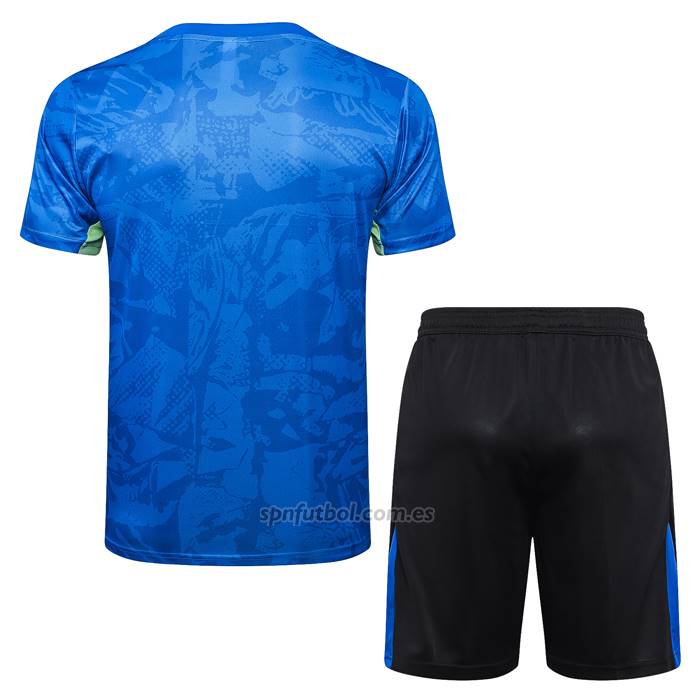 Chandal del Barcelona Manga Corta 2024-2025 Azul - Pantalon Corto